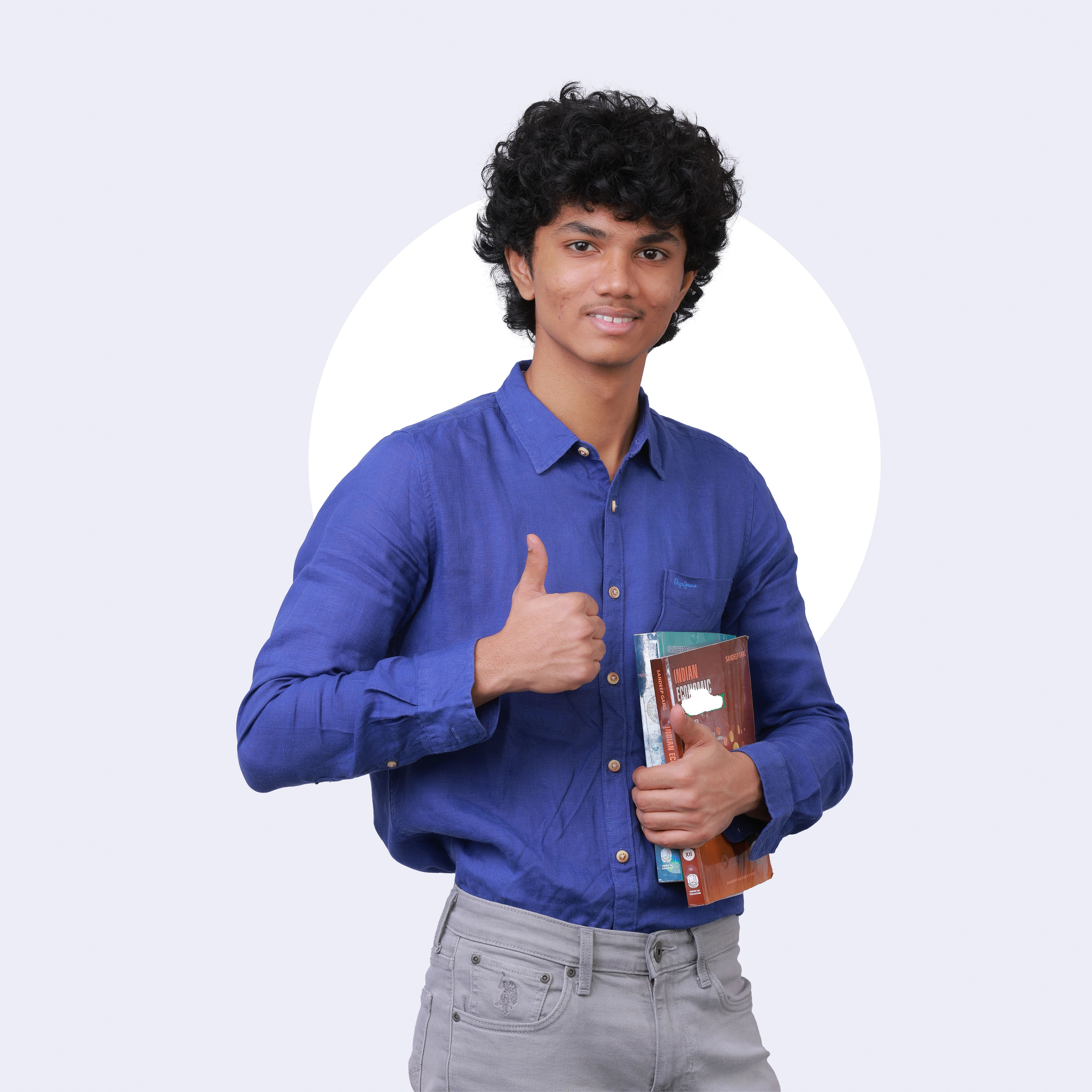 Student with books